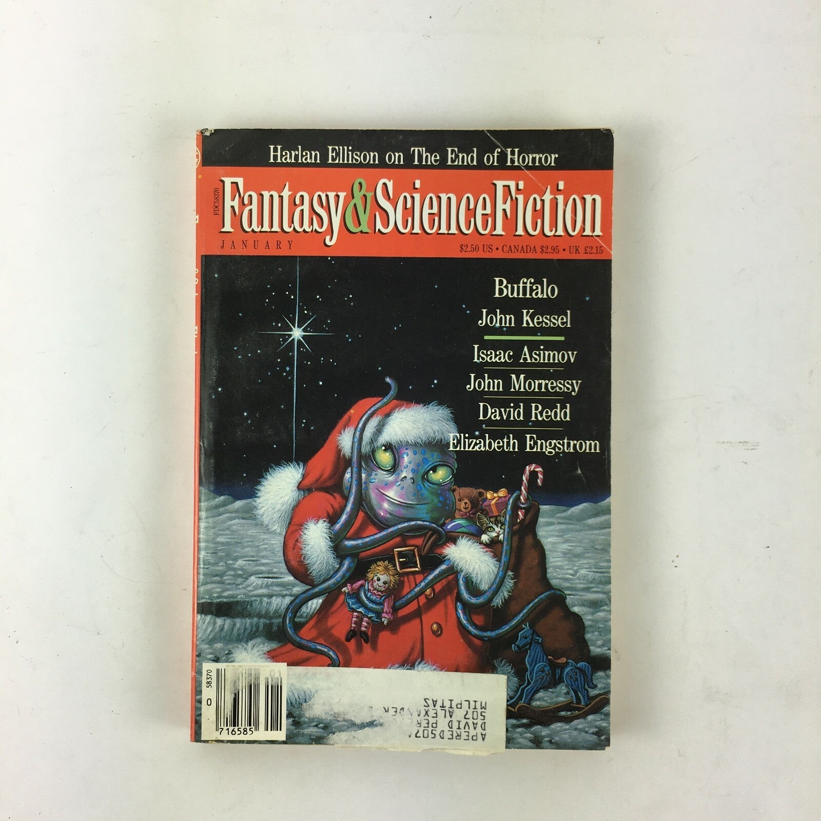 January Fantasy & Science Fiction Magazine Buffalo JohnKessel JohnMorressy David