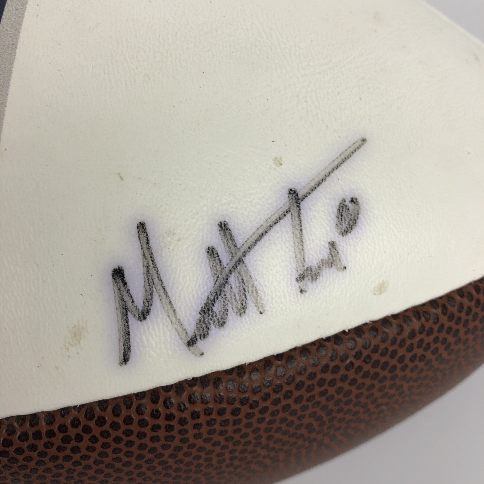Houston Texans Signed White Panel Collectible Football Taste of the Texans 2011