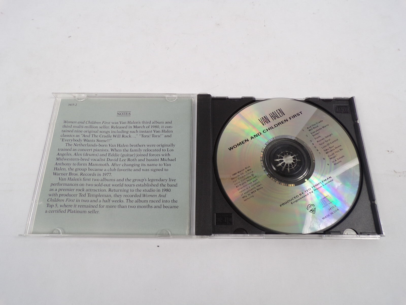 Van Halen Women And Children First And The Cradle Will Rock Everybody WantsCD#25