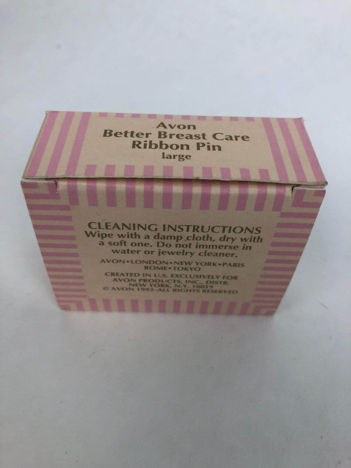 Vintage Avon 1993 Better Breast Care Ribbon Pin Large NOS NIB - FSTSHP