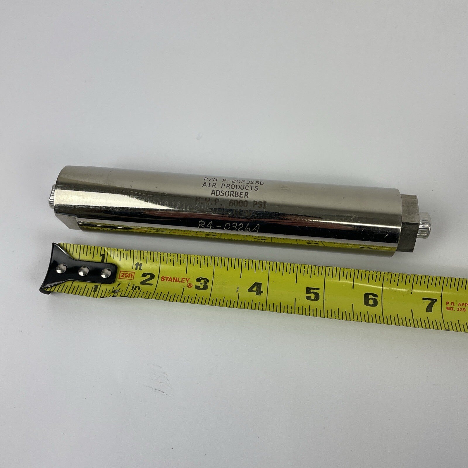 Air Products CRYOGENICS ADSORBER P/N P-202325B , MWP 6000 PSI.