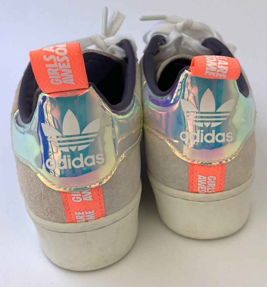 Adidas Girls Are Awesome Mens Size 7 Women's 9 Shell Toe Sneakers Shoes FW8084