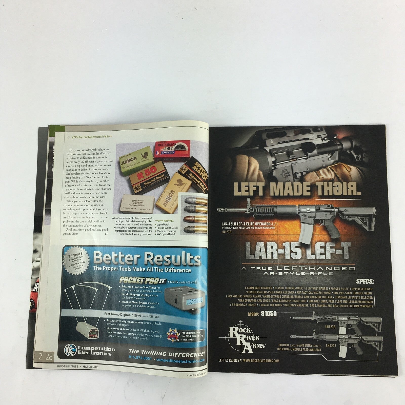 March 2013 Guns & Ammo Magazine Extreme Punishers Desert Eagle .50 .338 Vs. .348