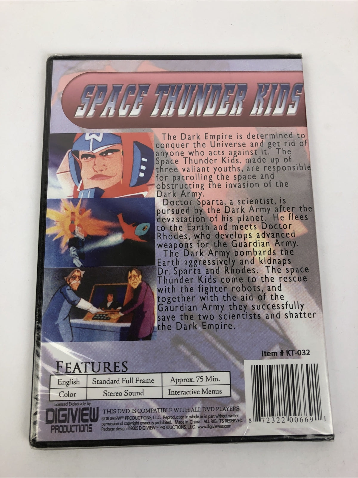 SPACE THUNDER KIDS Anime DVD Digiview Productions Joseph Lai 2005 English Dub