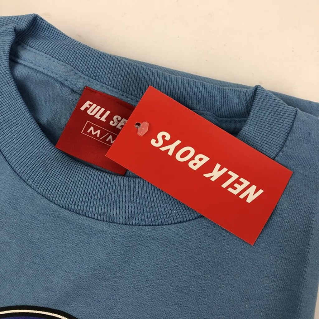 NEW Full Send " Sending is my Religion " SS T-Shirt Mens Medium BLUE Nelk Boys