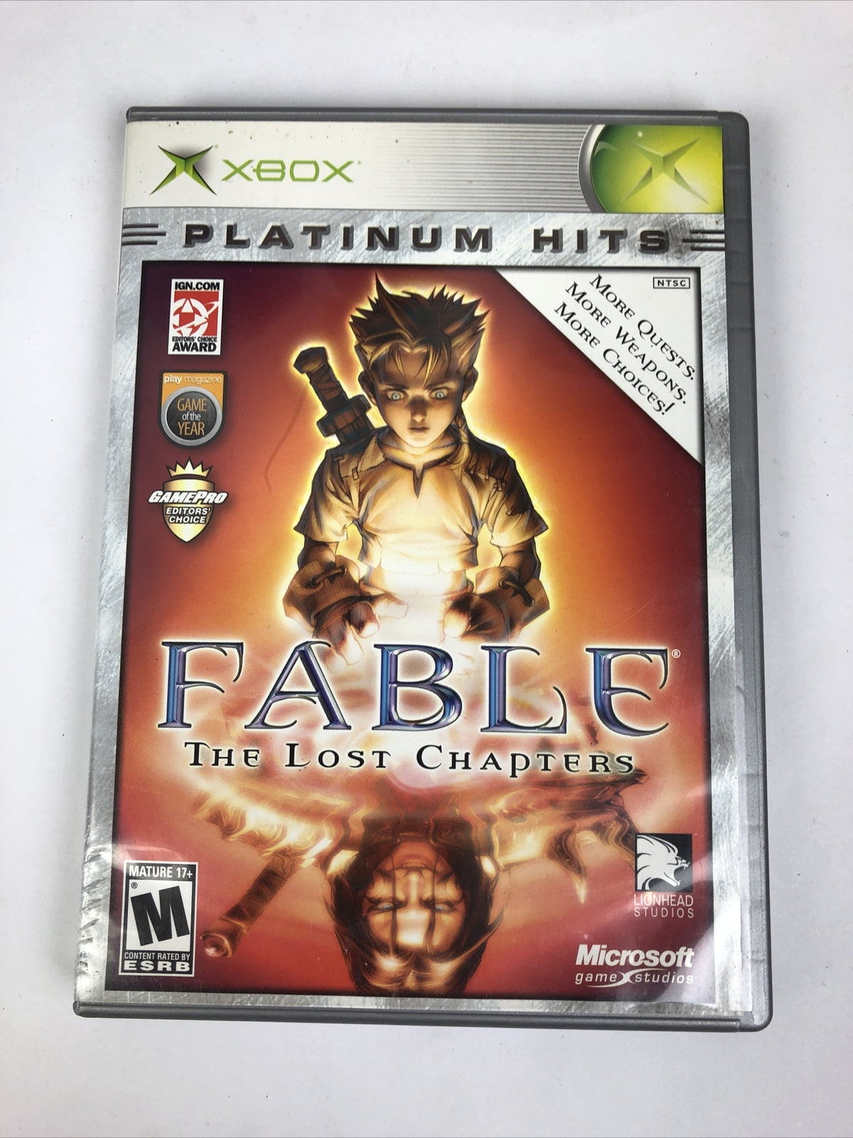 Fable: The Lost Chapters (Microsoft Xbox, 2004) Complete - Platinum Hits, Tested