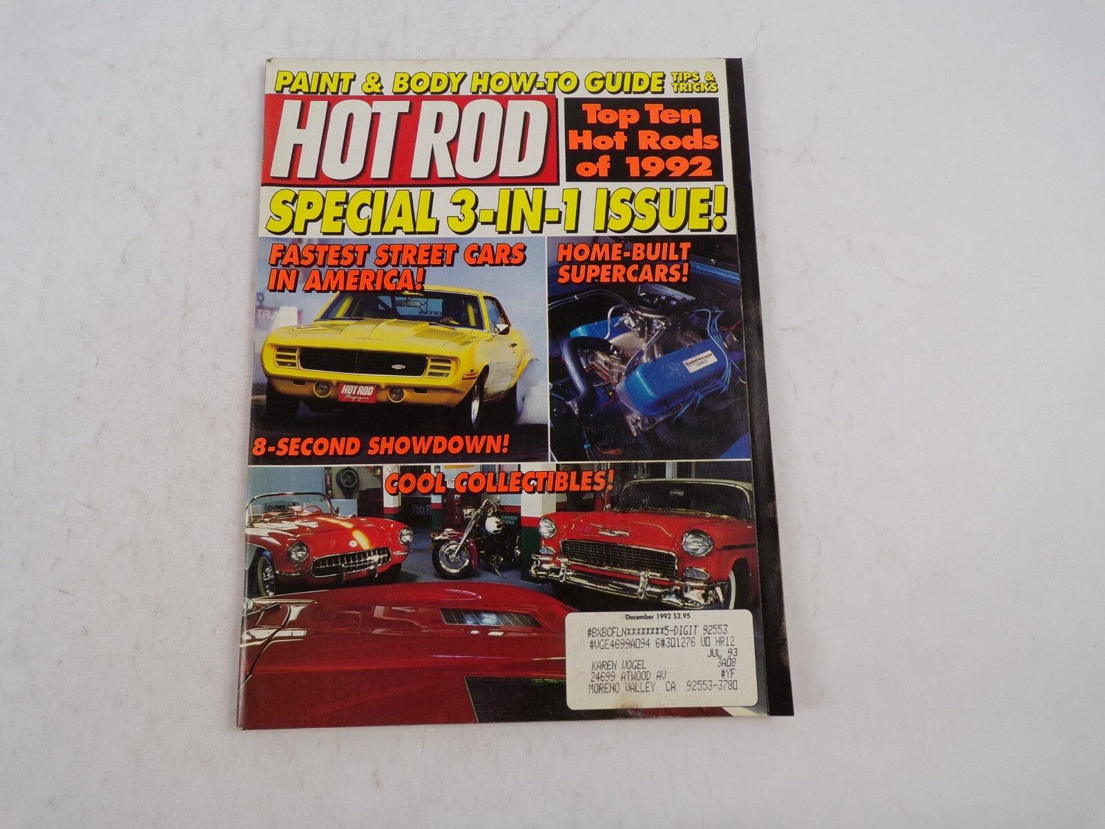 December 1992 Hot Rodding Magazine Paint&Body How-To Guide Special 3-In-1 Issue