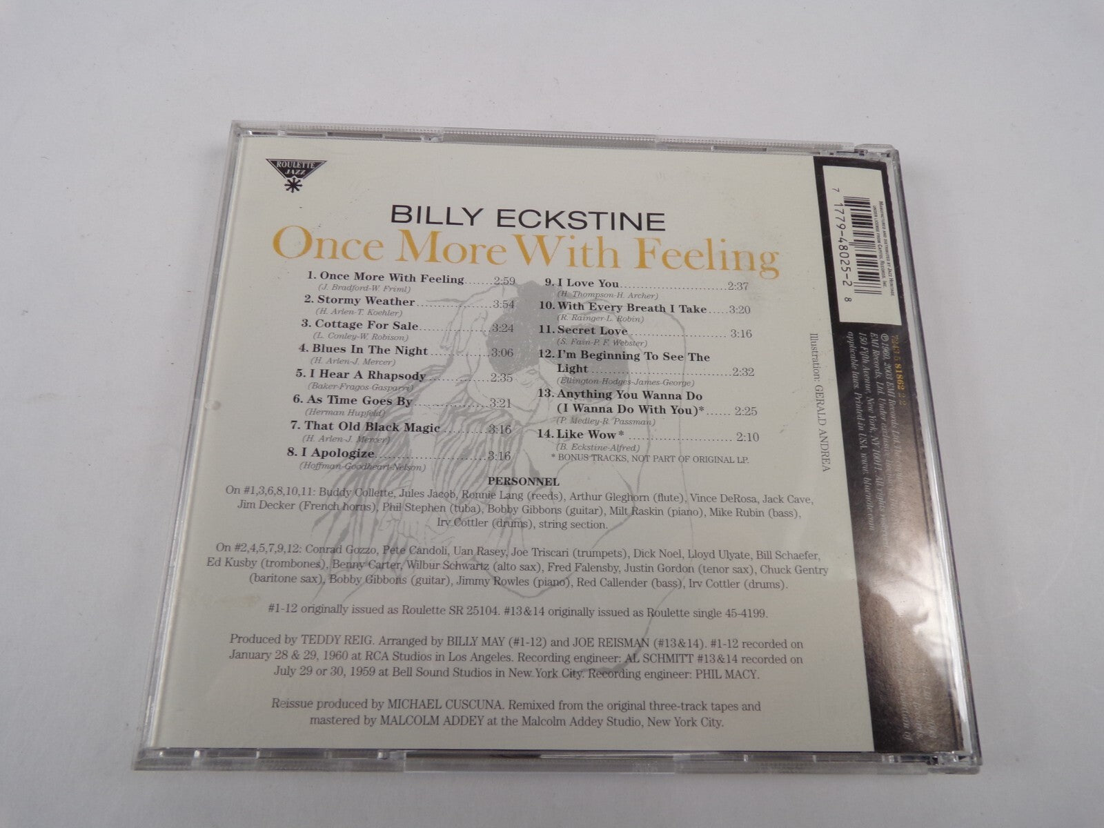 Billy Eckstine Once More With Feeling Once Blue In The Night I Apologize CD#35