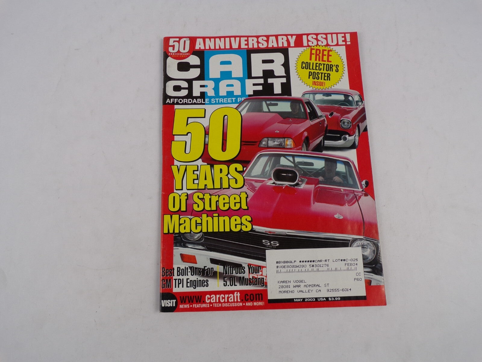 May 2003 Car Craft 50 Years Of Street Machines 50 Anniversary Issue Nitrous Your