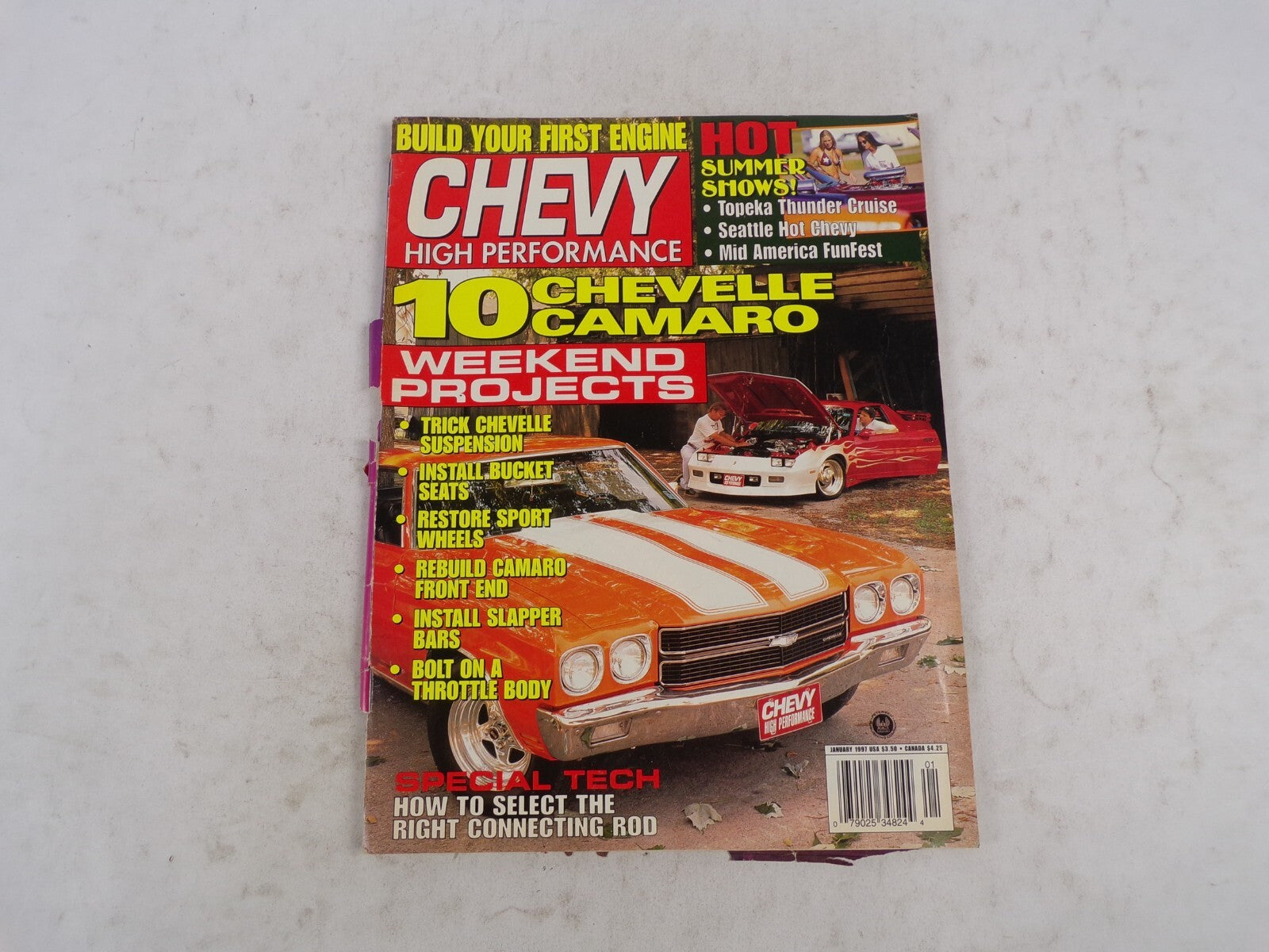 January 1997 Chevy High Performance Build Your First Engine Hot Summer Shows!