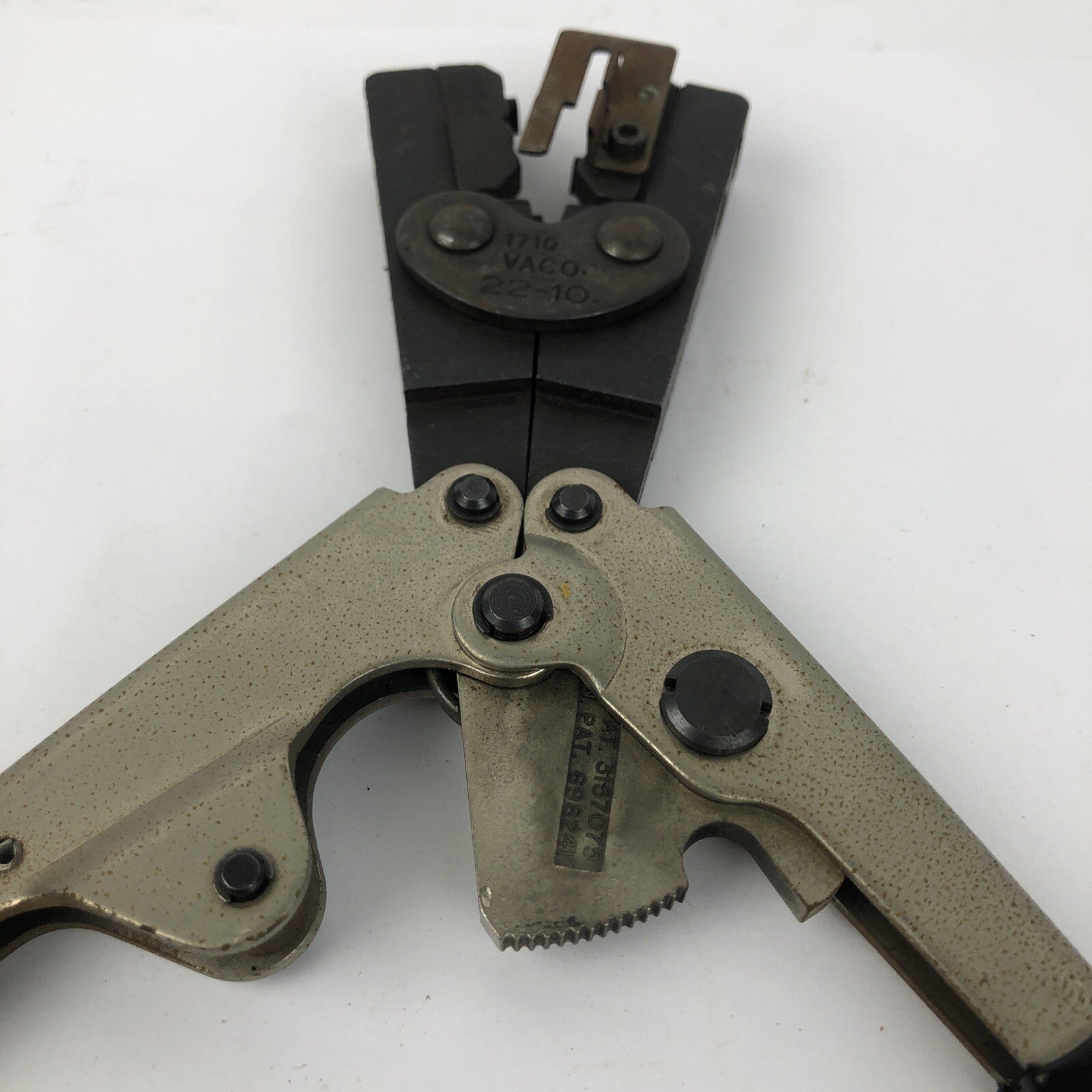 OEM Vaco 1710 22-10 AWG Heavy Duty Mechanical Hand Crimper Ratchet Crimping Tool