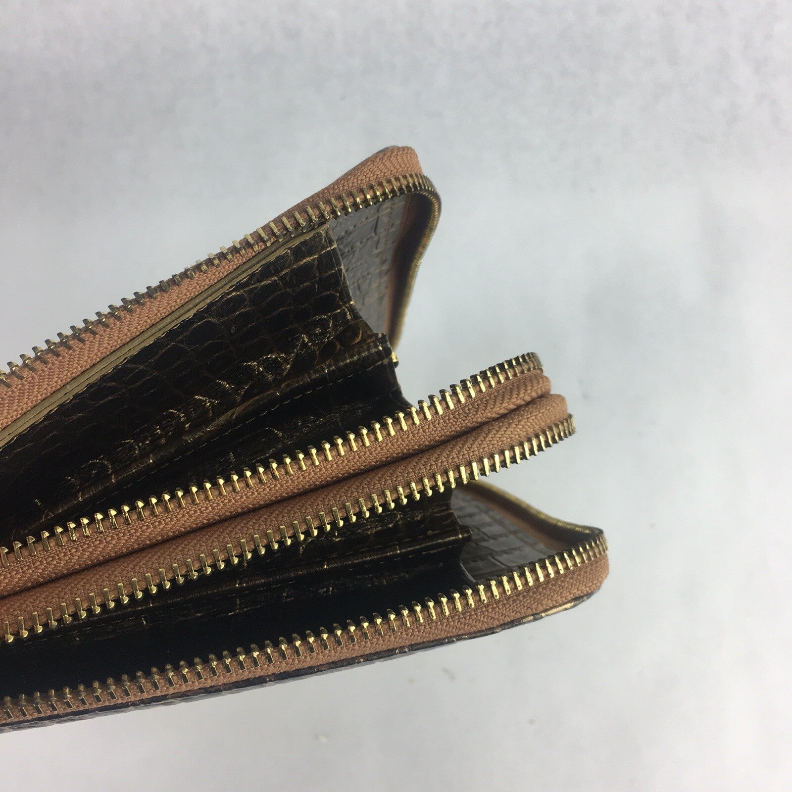 The Find -  Faux Gold Leather Hand Purse 