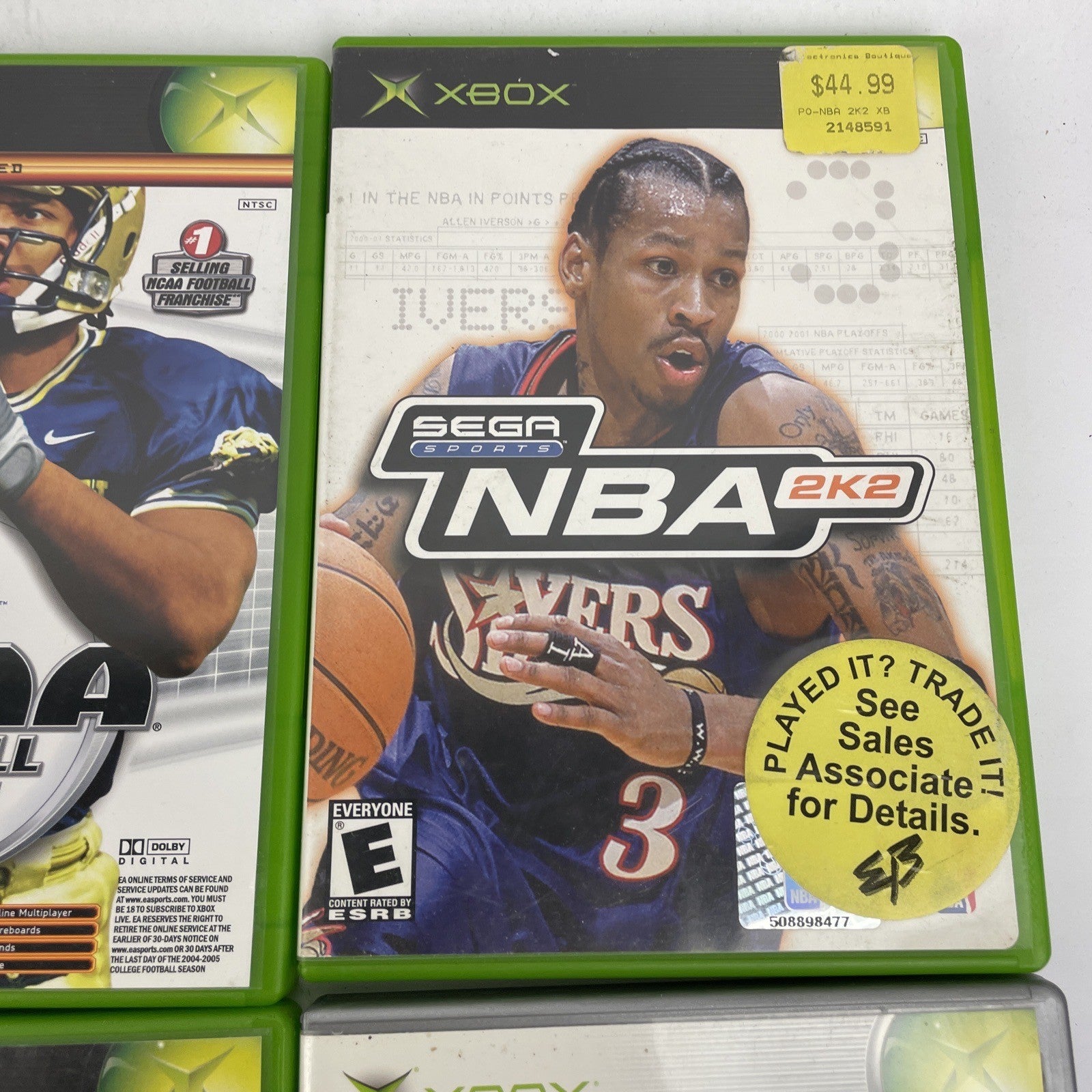 X Box One Games Lot (8) NBA NCAA Football FABLE GTA III Transworld Surf Starsky