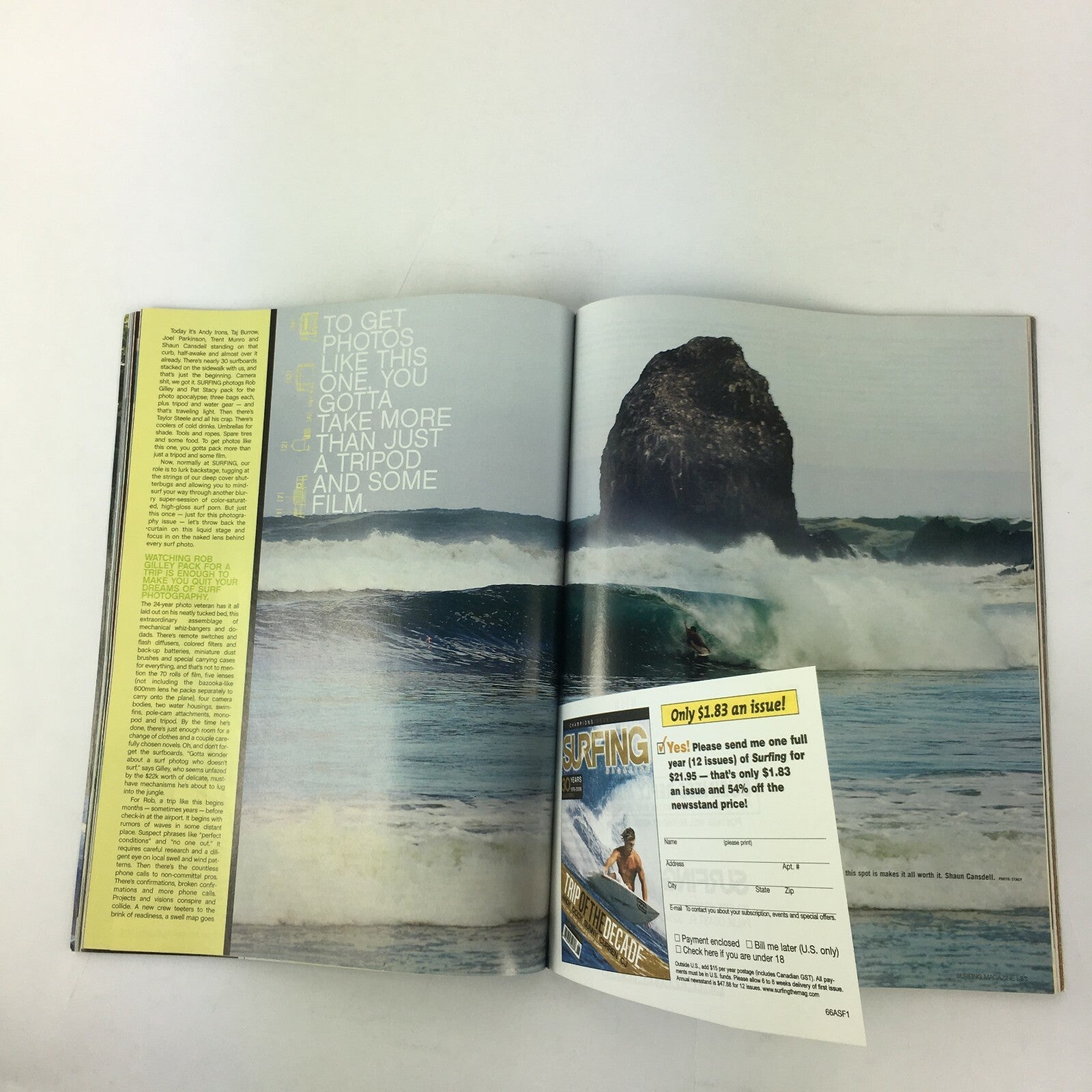 November 2006 Surfing Magazine The Photography Issue Best Shots of the year