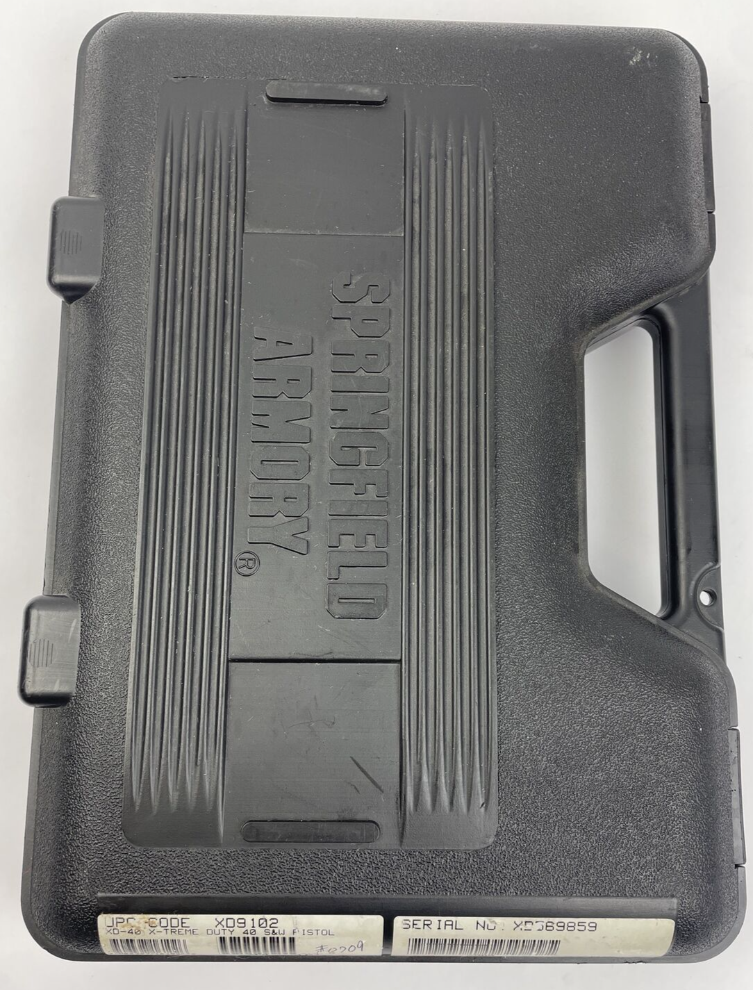 Springfield Armory XD-40 X-TREME HARD S&W Pistol Gun Case w Insert Fits 40 S&W