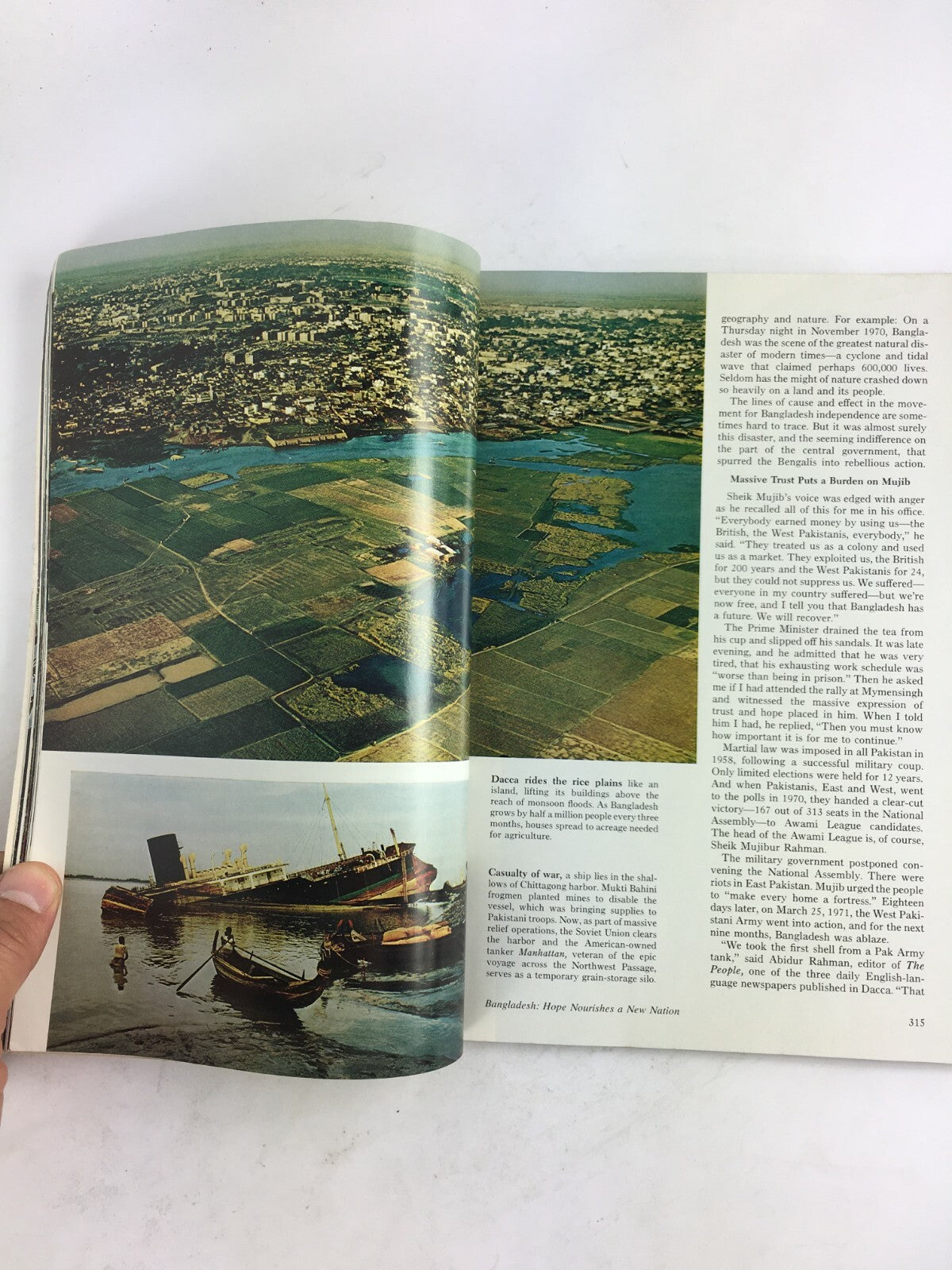 September 1972 National Geographic Magazine Bangladesh Hope Nourishes L.Arnold
