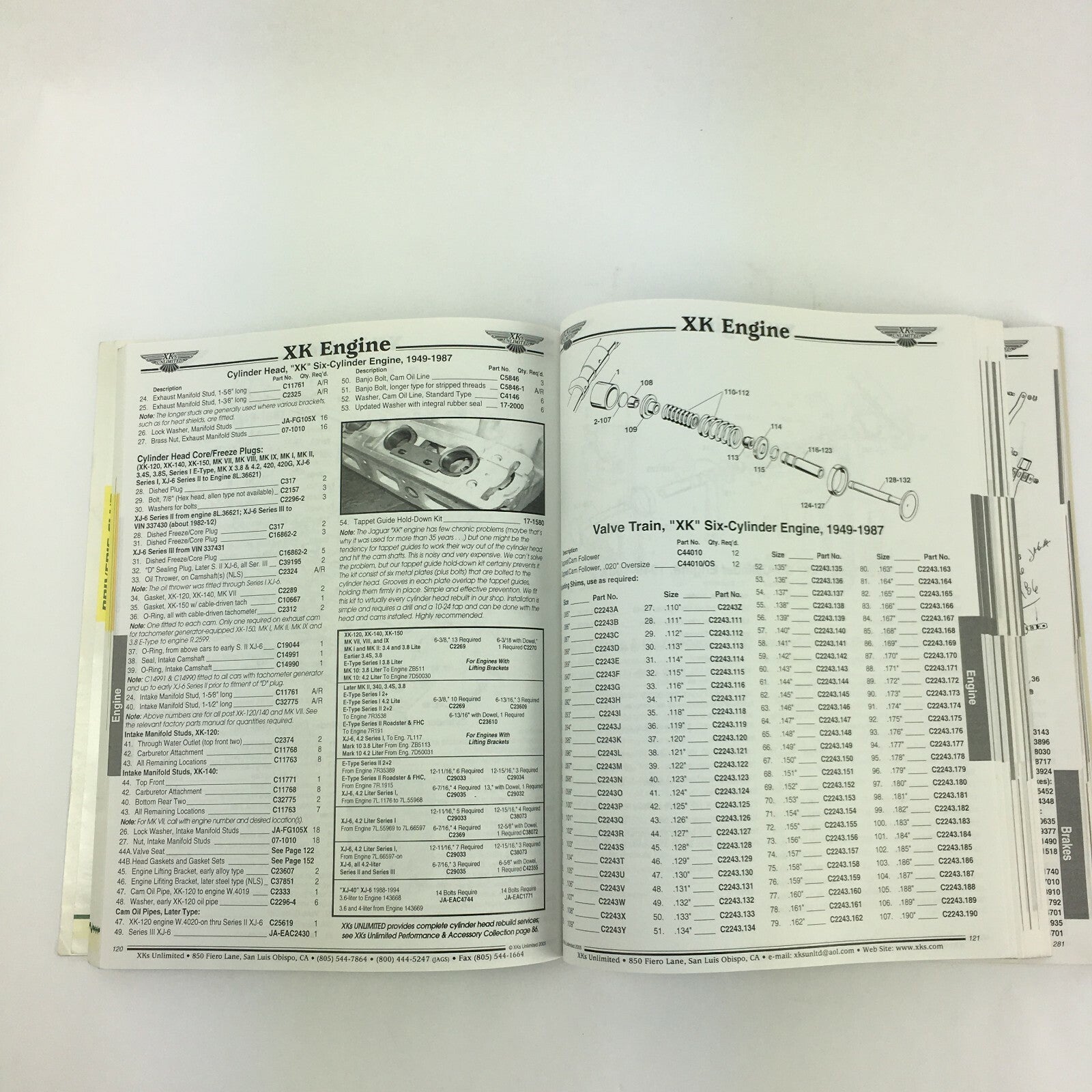 2005 Master Jaguar Catalog Edition Number 15 Coverage for All Jaguar Models 1948