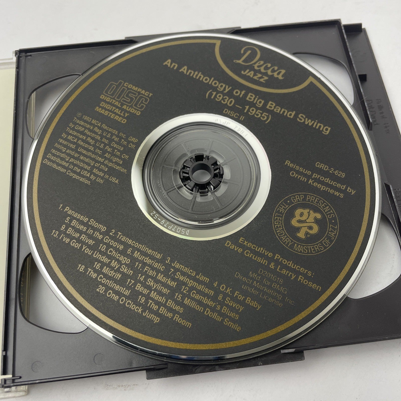 An Anthology of Big Band Swing: 1930-1955 (2-disc CD, 1993) MINT DISCS        #1