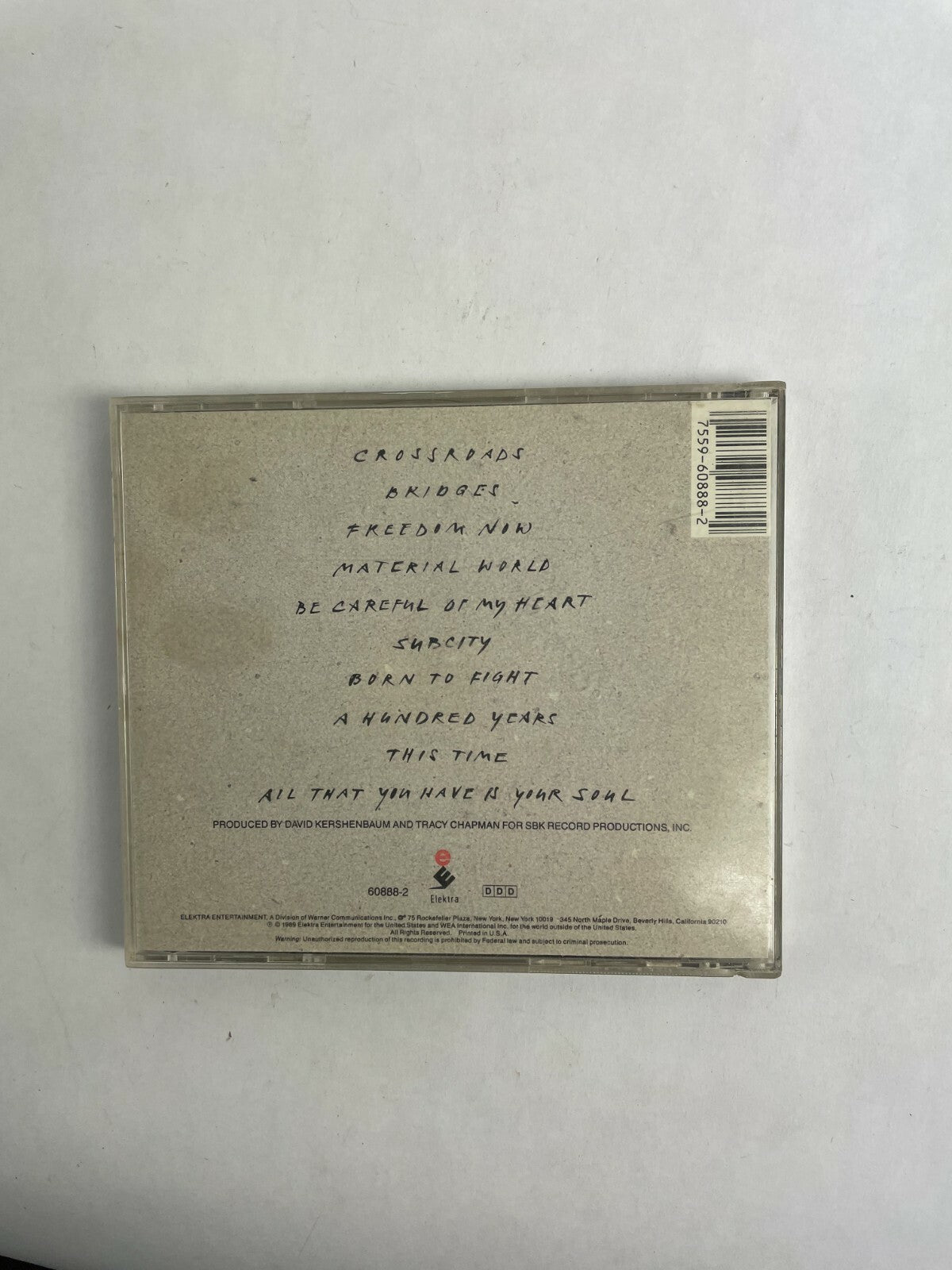 Tracy Chapman Cross Roads CD Q2