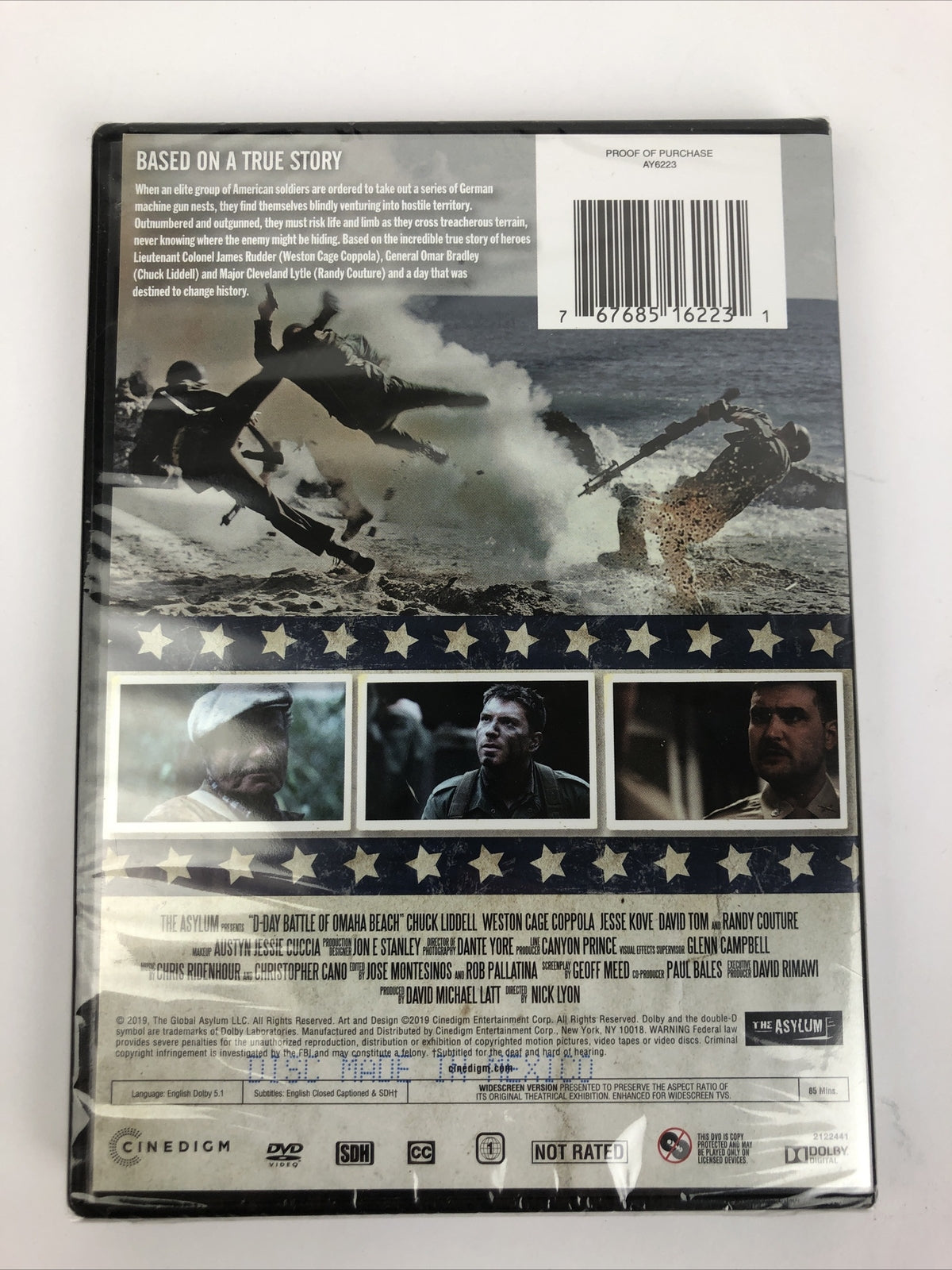 D-Day , Battle of Omaha Beach - DVD Video Chuck Liddell Randy Couture UFC Battle