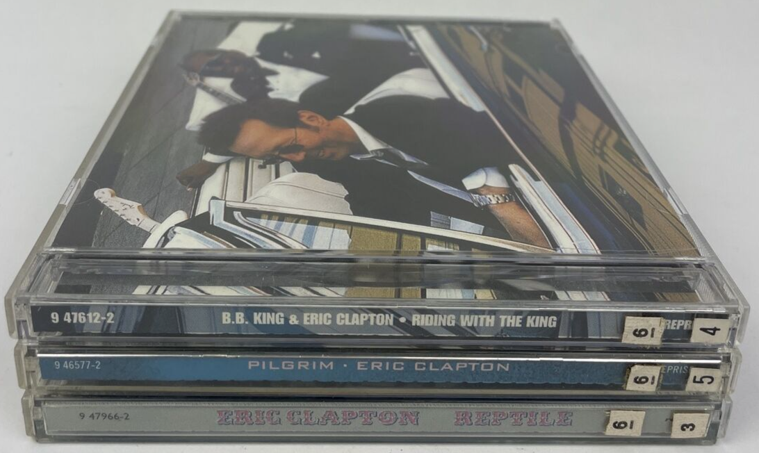 ERIC CLAPTON Digital Audio CD Lot 3 - Reptile - Pilgrim - Riding with the King