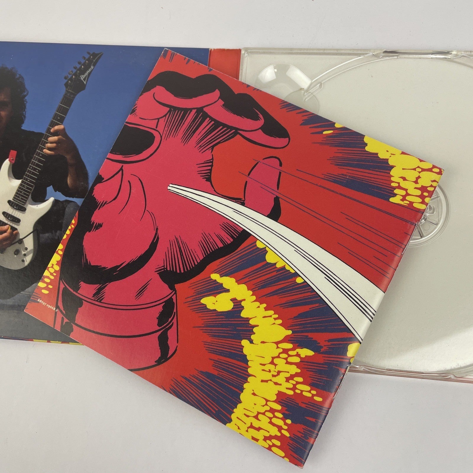 JOE SATRIANI - SURFING WITH THE ALIEN CD w  SIGNED Book Insert no DVD         #1