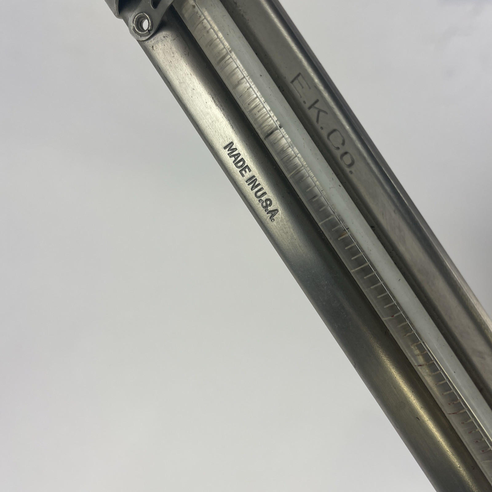 Vintage E.K. Company Co. Darkroom Stainless Steel Thermometer Made In U.S.A.
