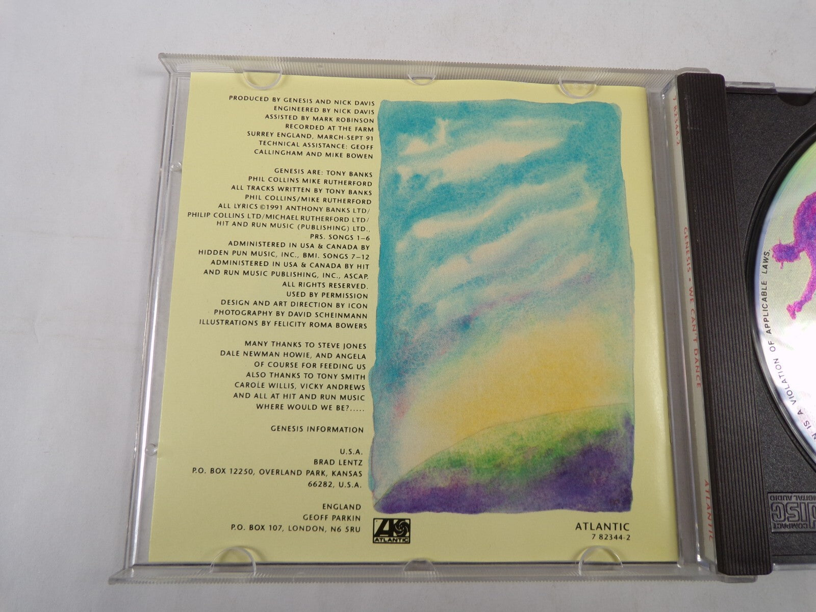 Genesis We Can't Dance No Son Of Mine Jesus He Knows Me I Can't Dance CD#57