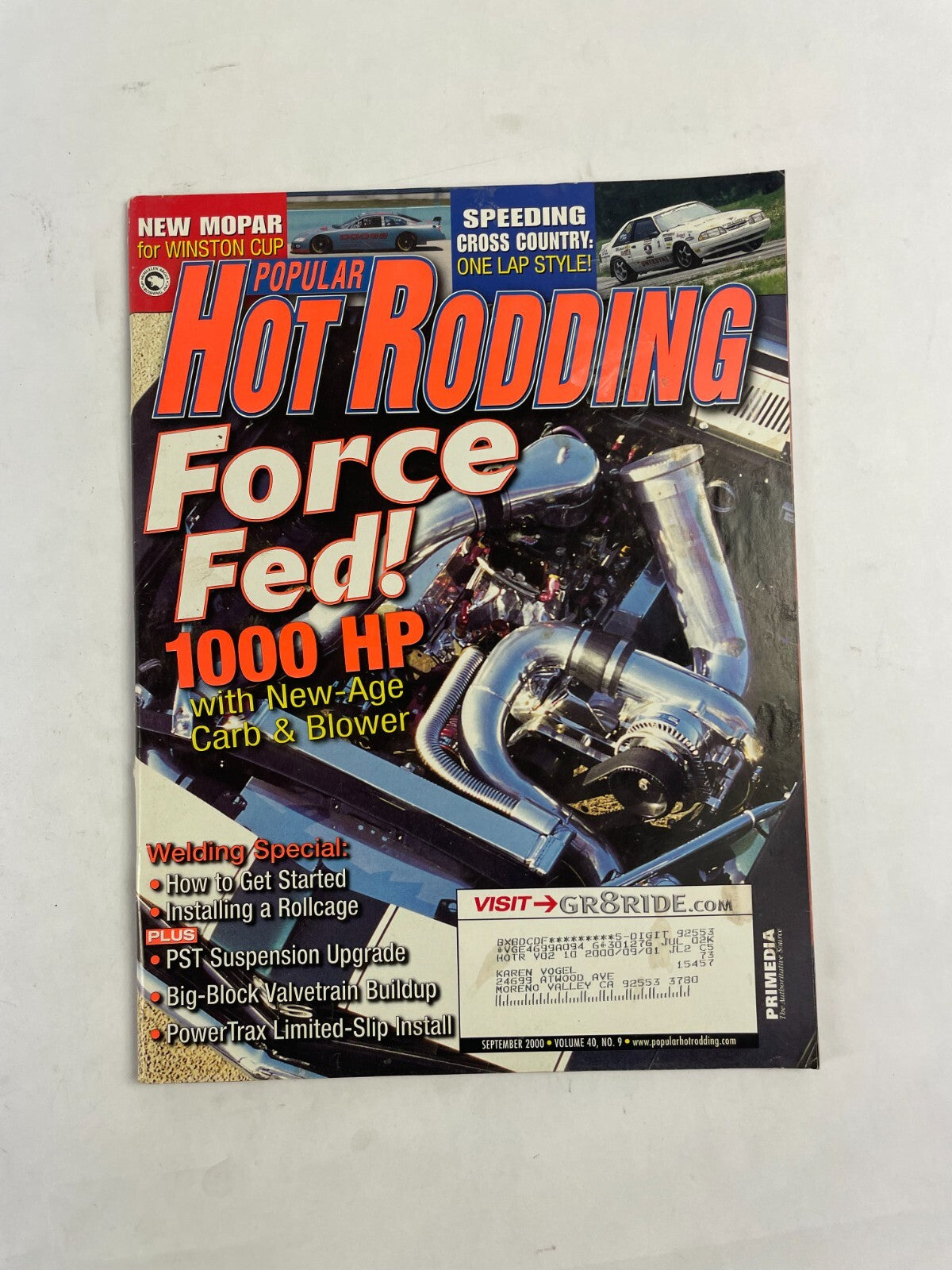 September 2000 Hot Rodding Magazine Force Fed 1000 HP PST Suspension Power Trax