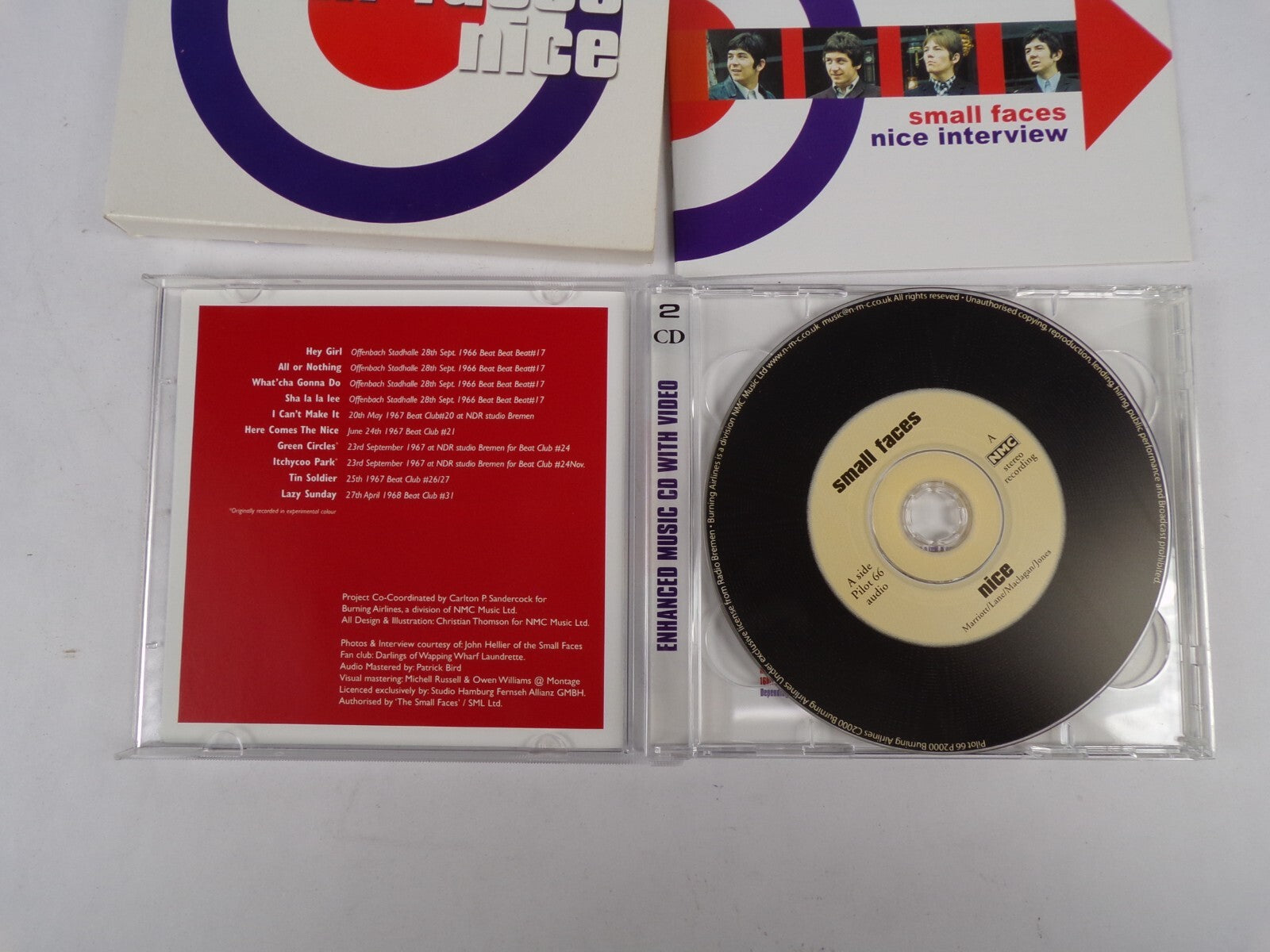 Small Faces Nice Hey Girl All Or Nothing Sha la La lee Tin Soldier CD#40
