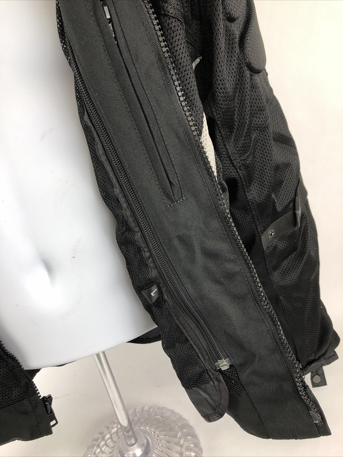 L ~ Motoboss Motorcycle Jacket Padded Protection Armored Removable Lining Mesh