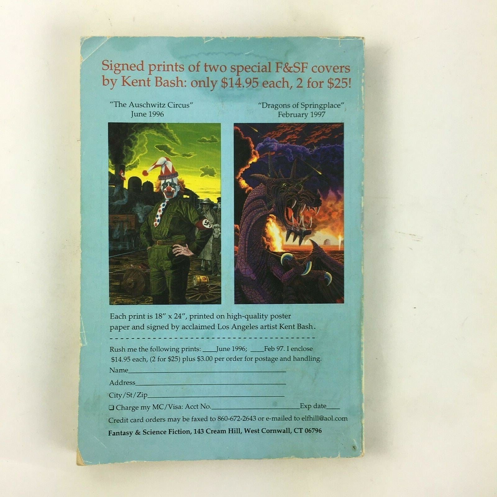 March Fantasy & Science Fiction Magazine Eternity and Afterward a new novella