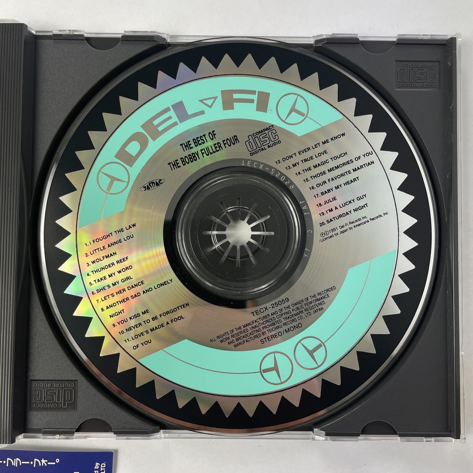 The Best Of The Bobby Fuller Four CD Japanese Import Rare    #17
