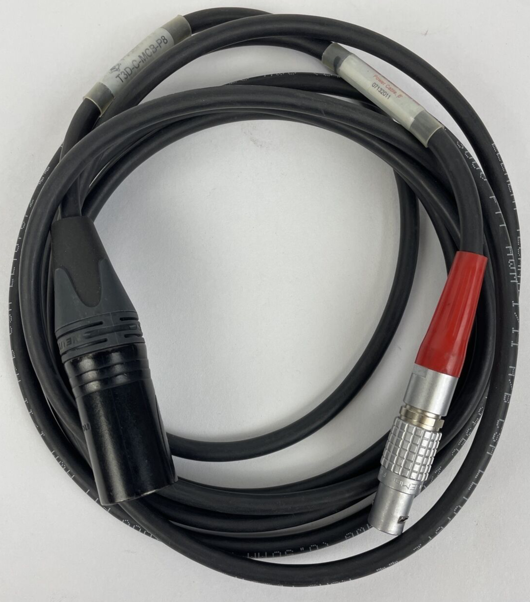 Laird Lemo 2-Pin Male to Neutrik 4-Pin XLR Male Teradek Power Cable - 8 Foot