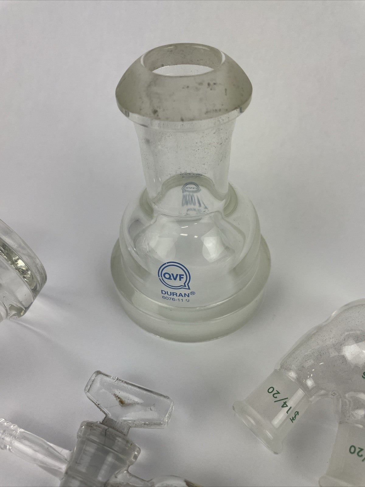 Schott Duran Glass Lab QVF Duran BORO3.3 Glass Funnel Beaker Stop Assorted LOT
