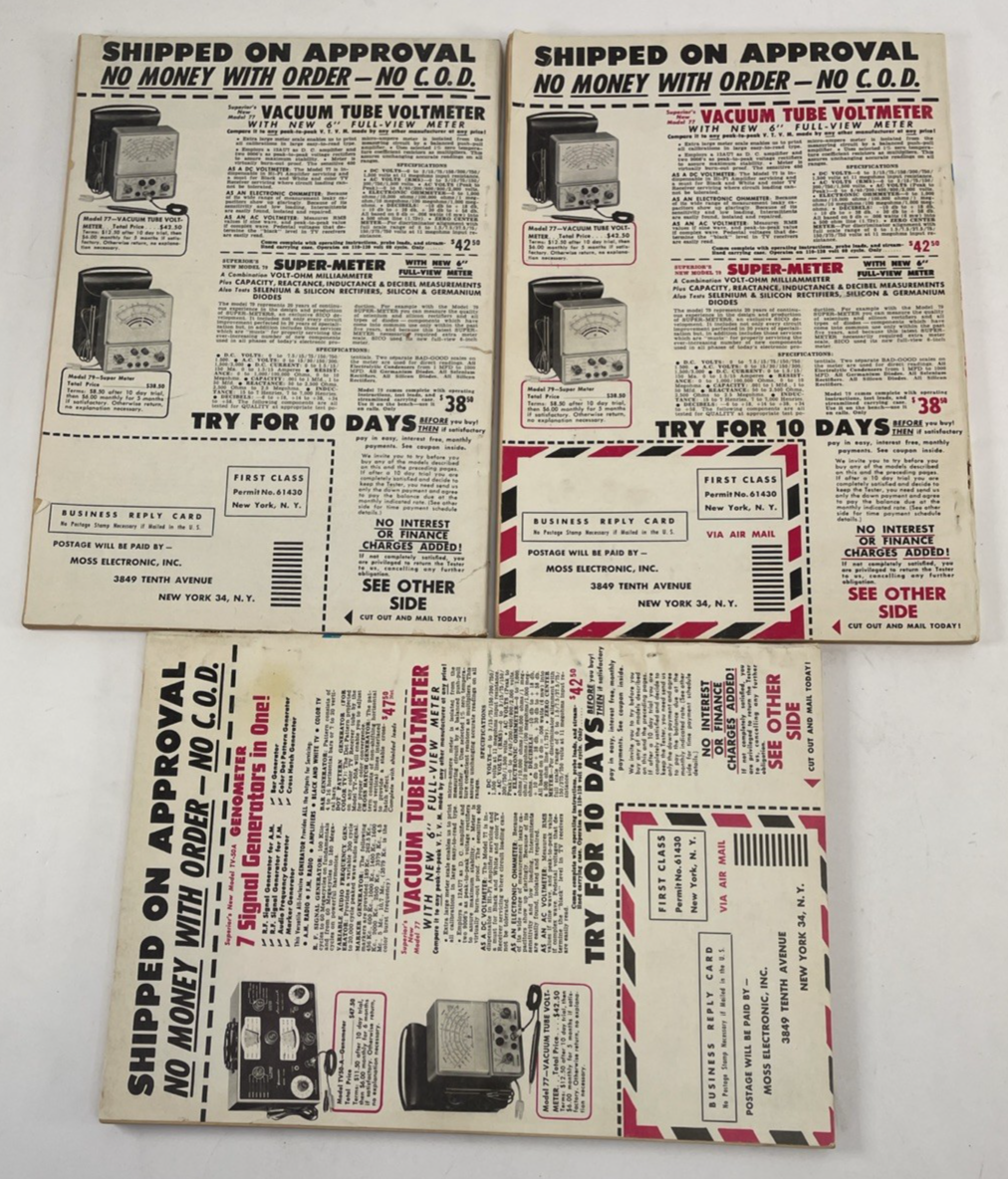 VINTAGE POPULAR MECHANICS MAGAZINE LOT OF 3 Issues 1960 August September October