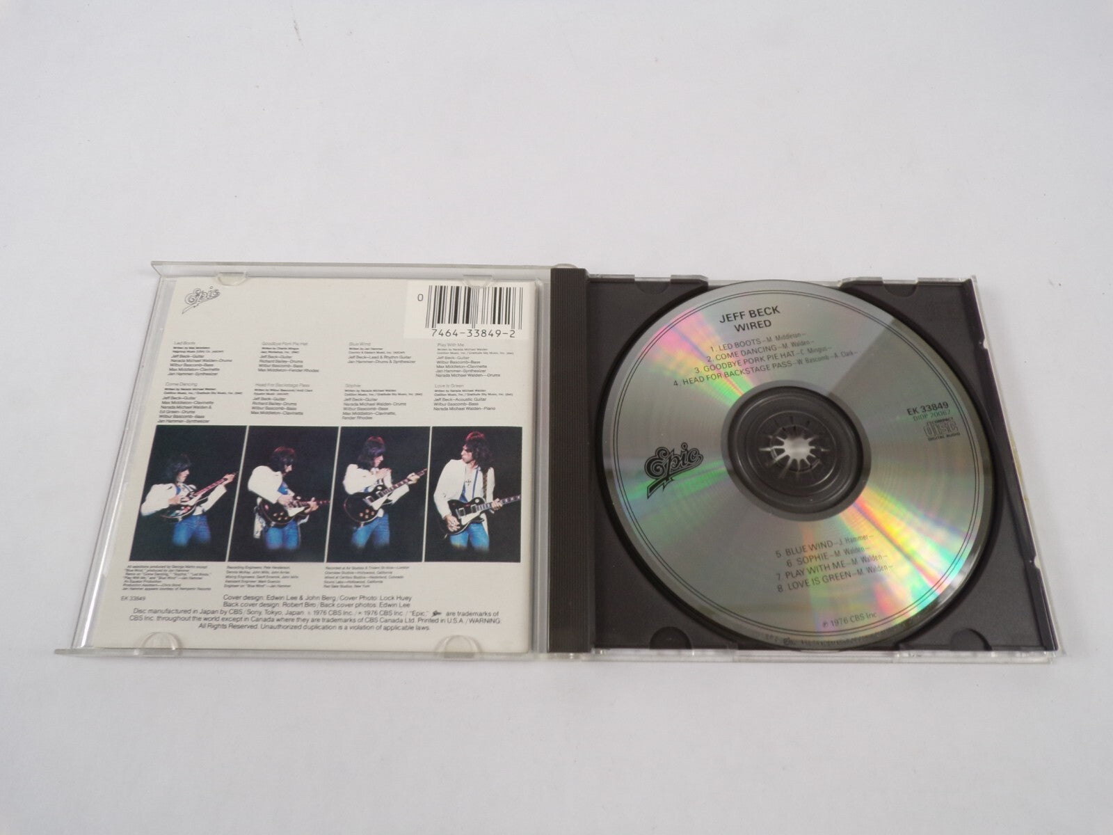 Jeff Beck Wired Led Books Come Dancing Goodbye Pork Pie Hat Head For Back CD#46