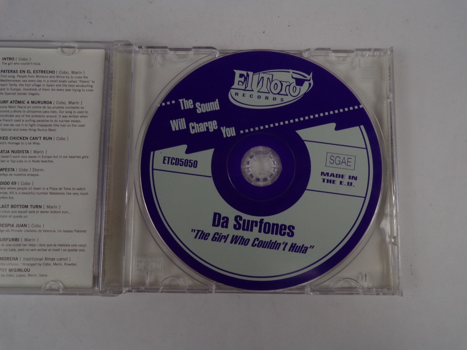 The Girl Who Couldn't Hula Da Surfones Intro Tempesta BDN Surfurbi CD#40