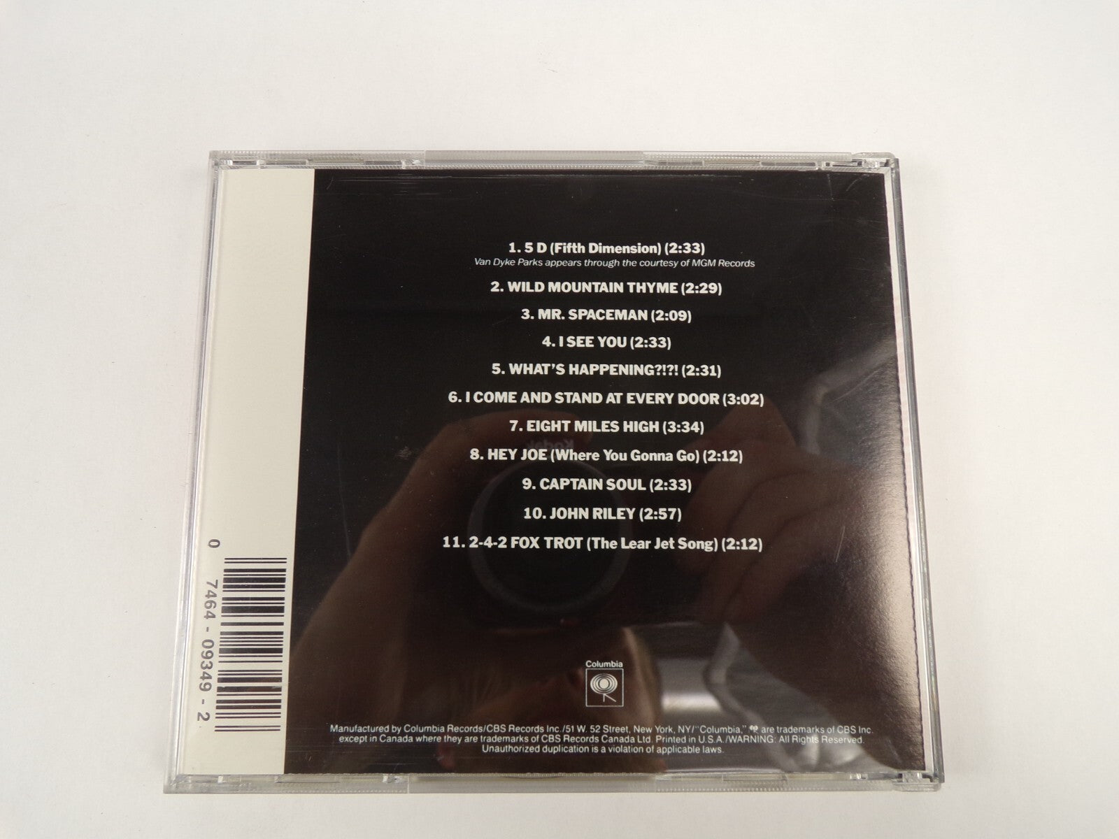Fifth Dimension The Byras I See You Captain Soul John Riley Hey Joe CD#43