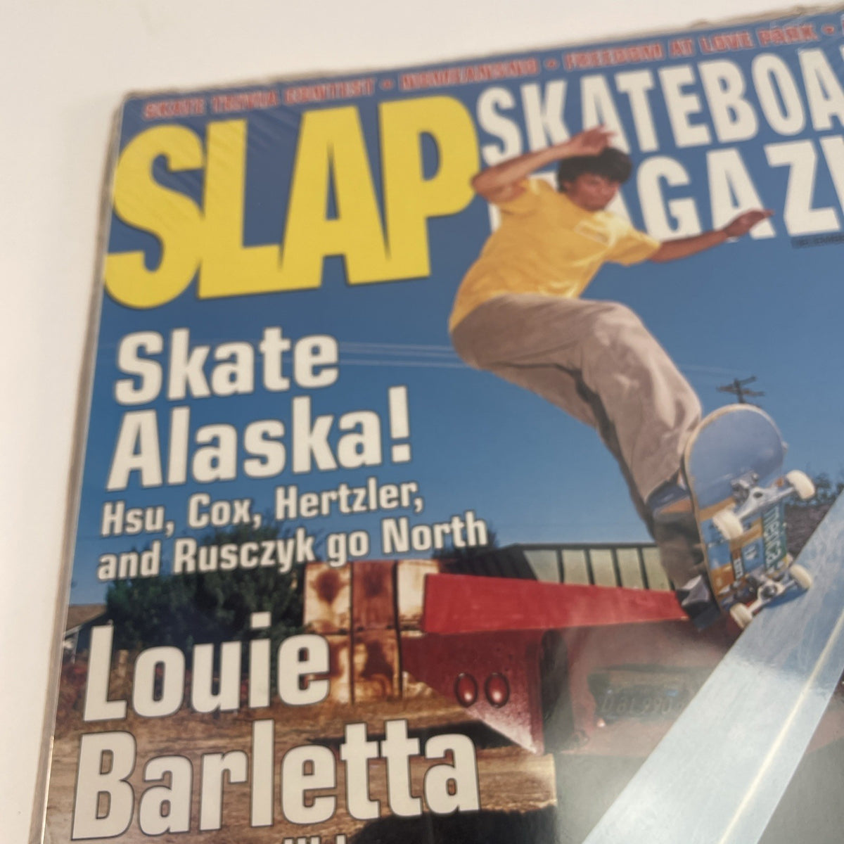 Slap Magazine December 2000 Issue Louie Barletta Cover Skateboarding Alaska VGC