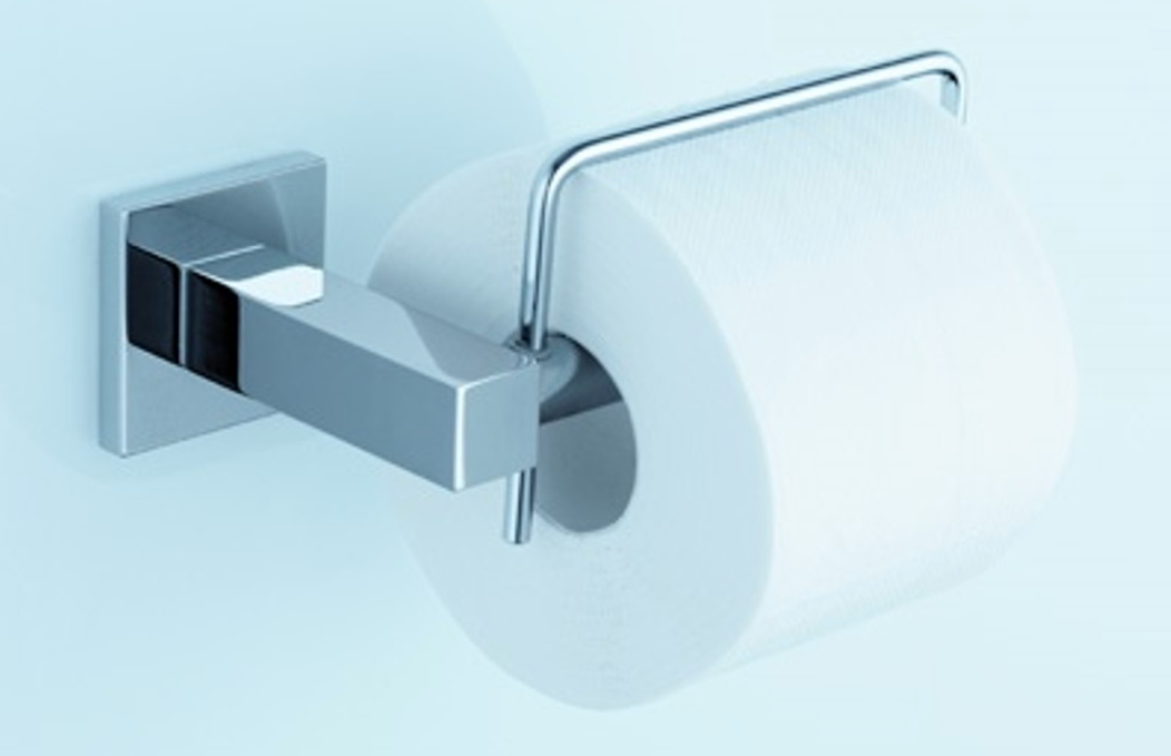 KWC 28.245.510.000 QBIX Bath Toilet Paper Holder Wall Mount ( Polished Chrome )