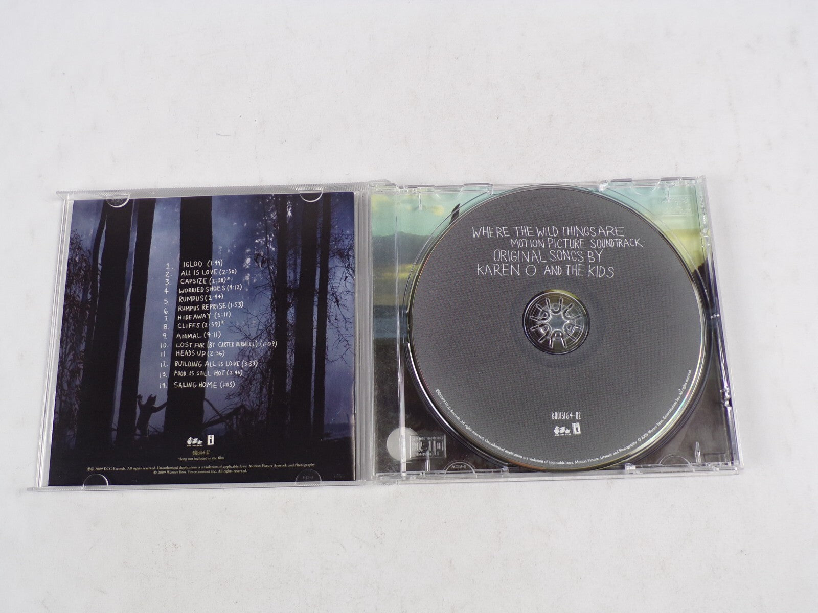 Where The Wild Things Are Motion Picture Sound Track All IS Love Hideaway CD#54