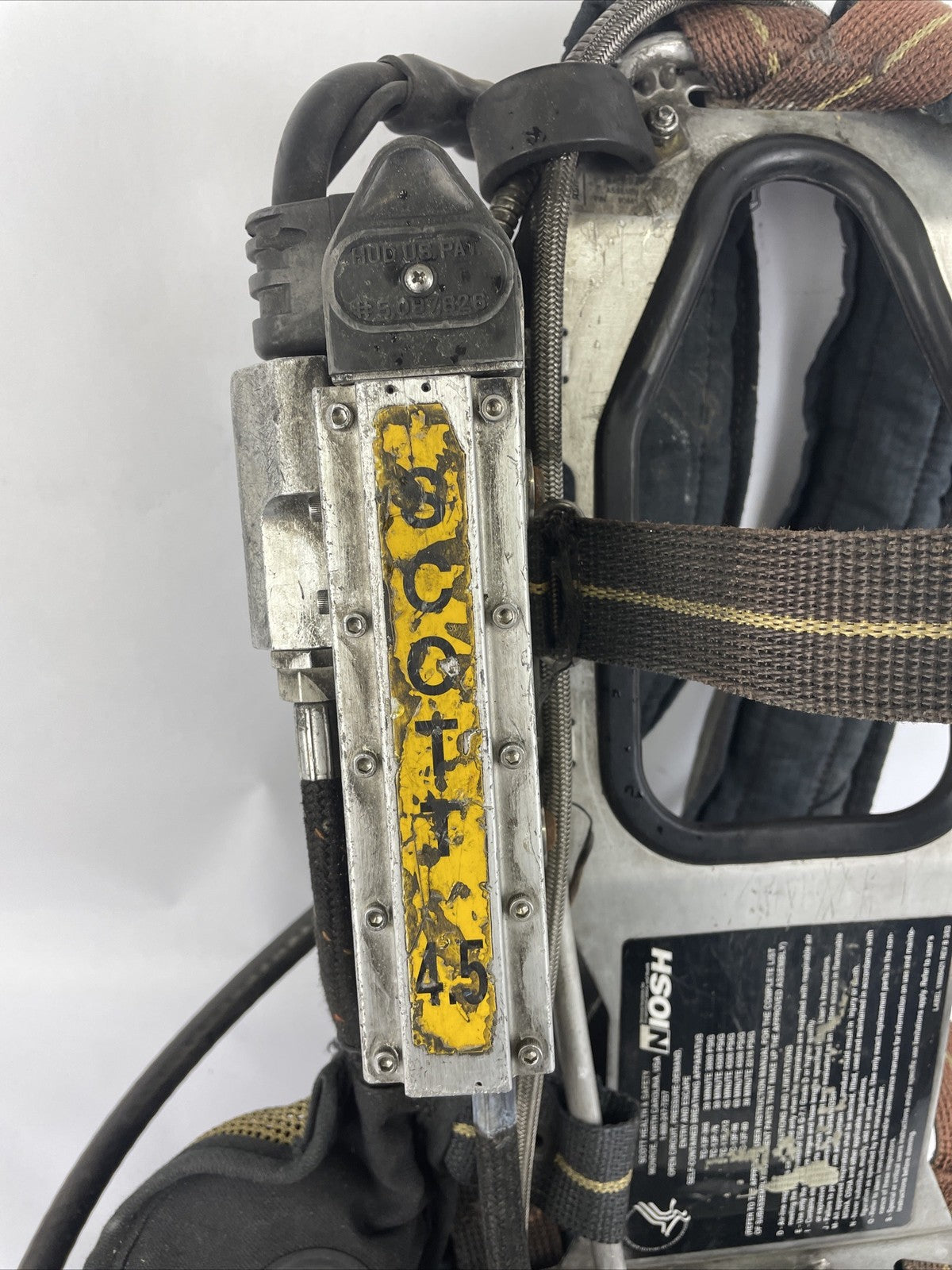 SCOTT SAFETY 4.5 4500 SCBA Air Pack Harness EZ-Flow Air Pak Plus with Sensor M