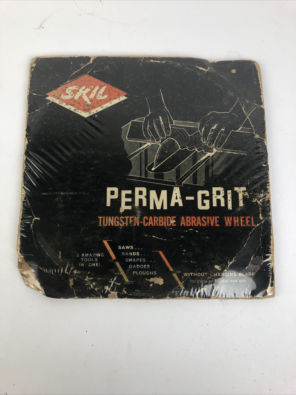 VINTAGE SKIL PERMA-GRIT Tungsten Carbide ABRASIVE WHEEL MODEL # 18720 - RARE
