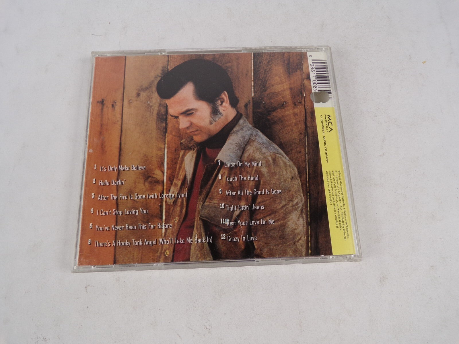 The Best Of Conway Twitty Its Only Make Believe Hello Darlin Touch The HandCD#55