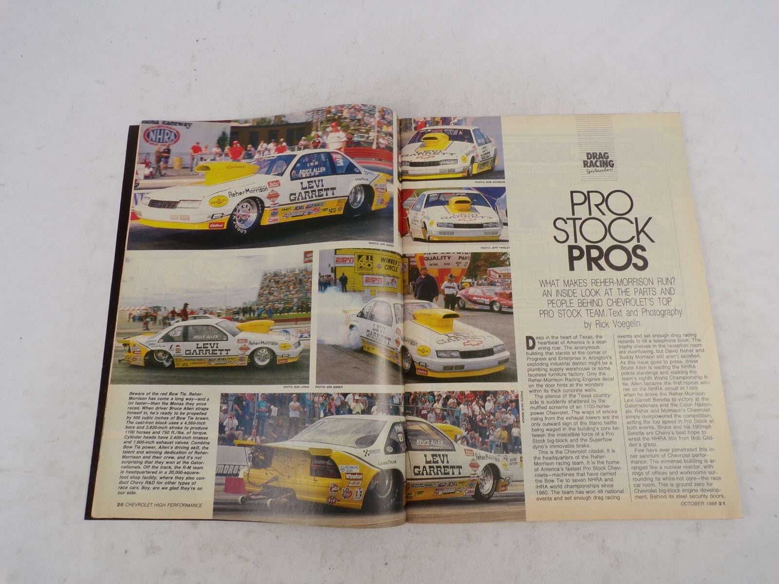 October 1988 Chevrolet High Performance Giant Drag Racing Spectacular! Wild: