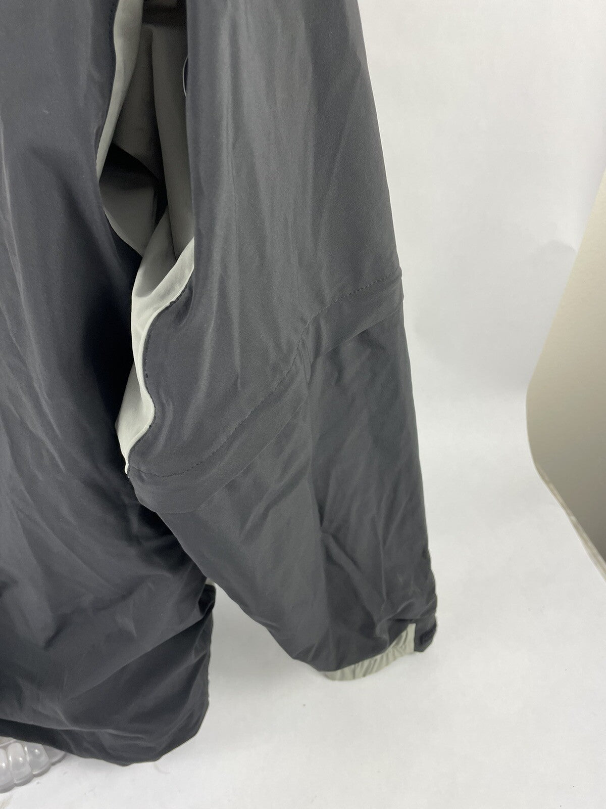Fidra Jacket Mens Size XL 1/4 Zip Collared Zip Black Gray