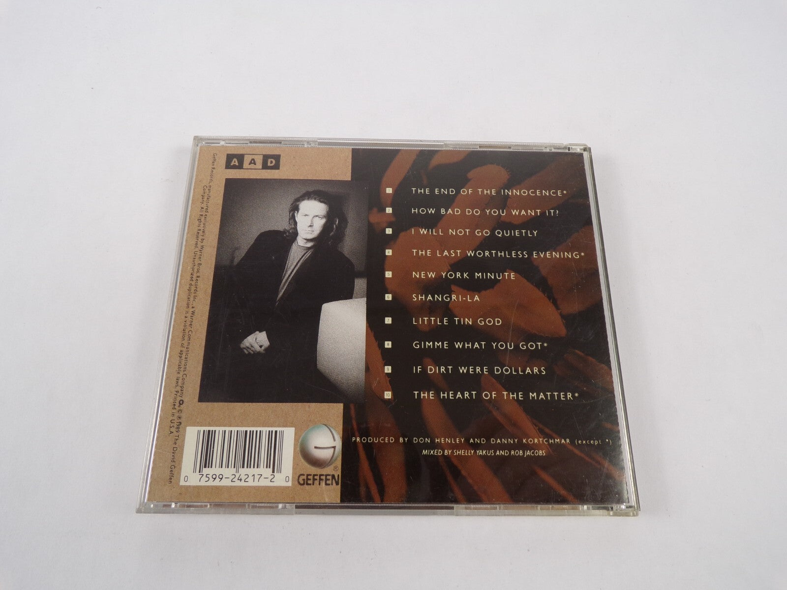 Don Henley The End Of The Innocence How Bad Do You Want It I Will Not Go CD#12