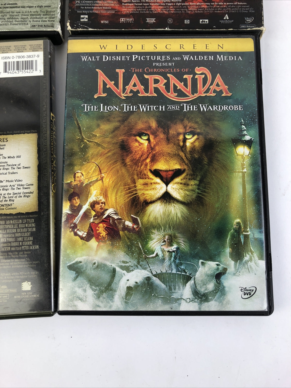 Fantasy DVD Lot Of 4 NARNIA The Lord of the Rings - 2 x Pirates of the Caribbean