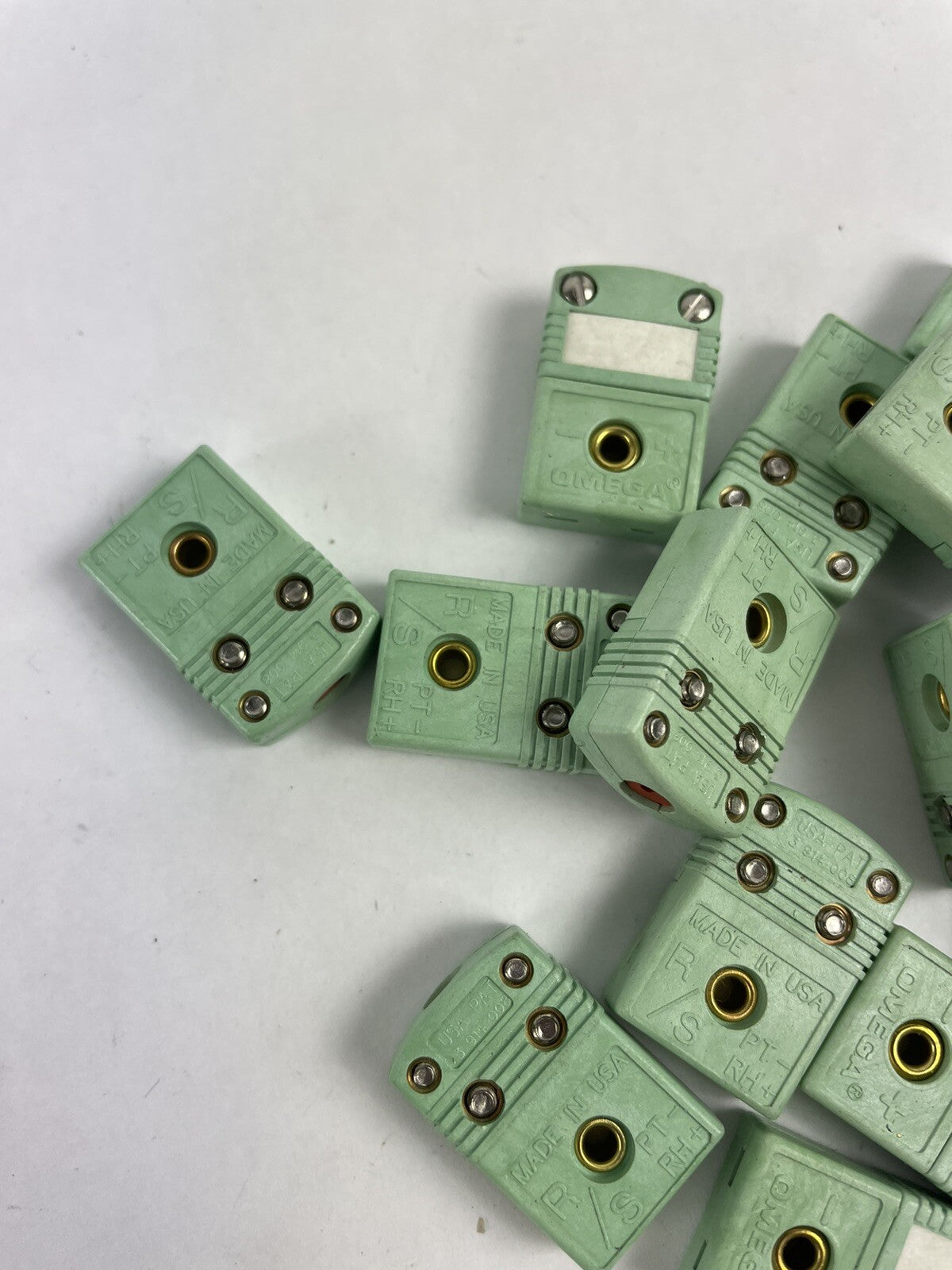 Lot of 17: Omega Female Nickel-Zinc Ferrite Core R/S Thermocouple Connectors
